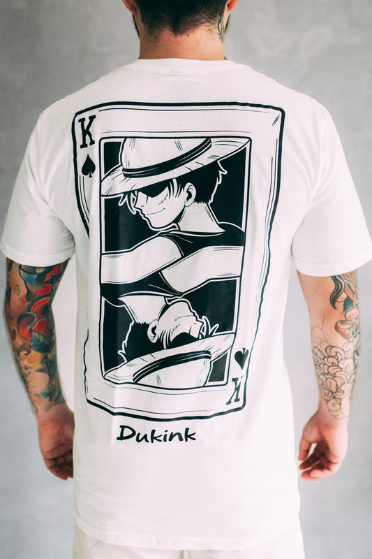 CAMISETA BLANCA ¨LUFFY KING CARD¨