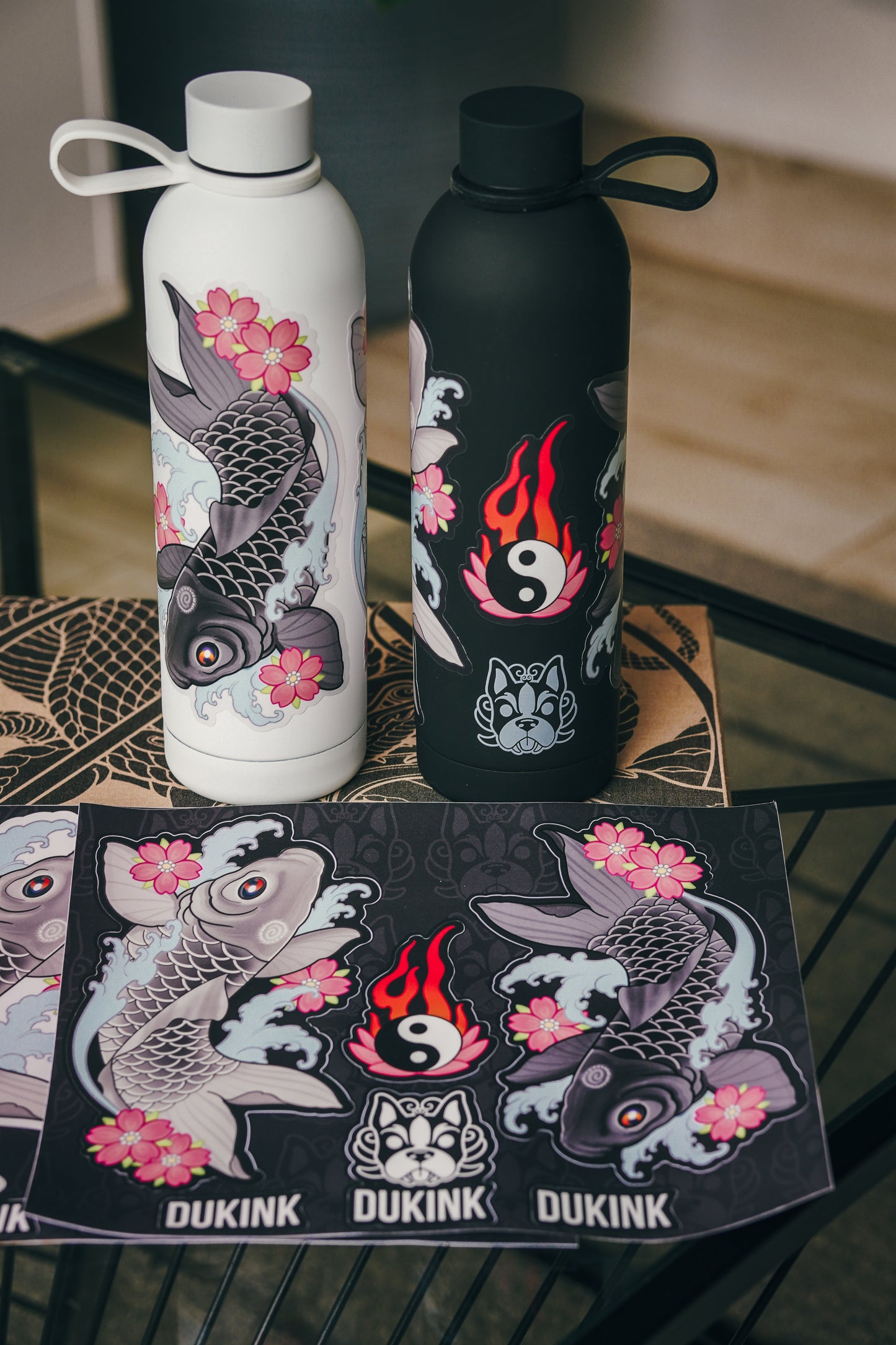 BOTELLA 750 ML ¨ YING YANG KOI¨