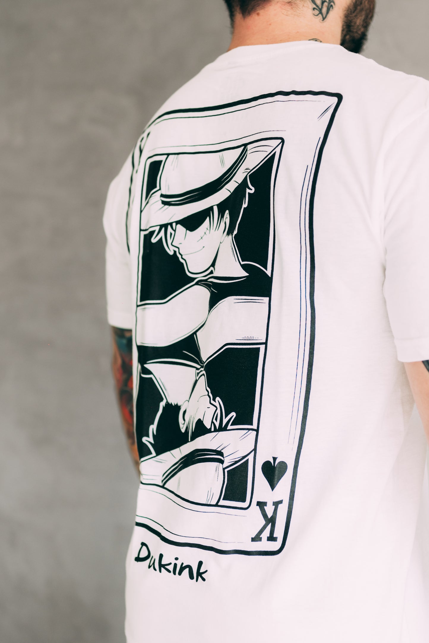 CAMISETA BLANCA ¨LUFFY KING CARD¨